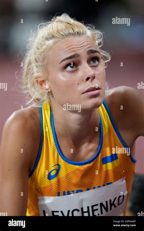 Yuliya Levchenko participating in high jump at the Tokyo 2020 Olympic Games Stock Photo - Alamy