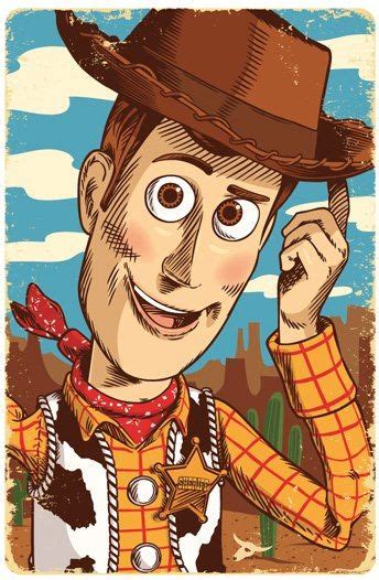 Woody from Toy Story illustration, By Jim Zahniser, Red Robot Design & Illustration | Woody toy ...