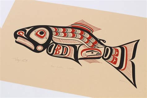 Sold Price: SET OF COAST SALISH FORMLINE ART PRINTS - MARINE LIFE ...