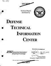 Defense Technical Information Center (DTIC)- WSEG Report 116, Volume 1 (Red Baron) Air-to-Air ...