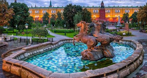Alexander Gardens Next to the Moscow Kremlin