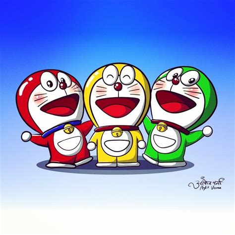 Mini Doras | Doraemon Fan Art | Krita Digital Painting | Doraemon, Doremon cartoon, Fan art