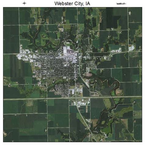 Aerial Photography Map of Webster City, IA Iowa