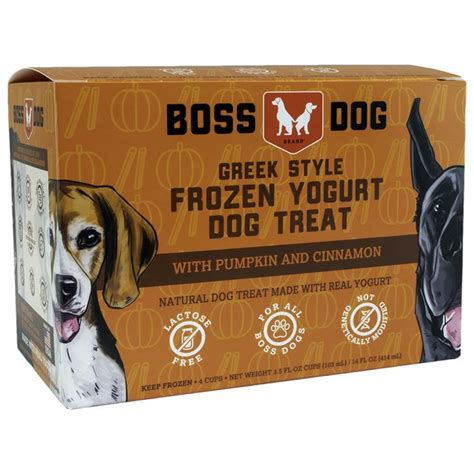 Boss Dog Frozen Yogurt Pumpkin & Cinnamon 4 Pack