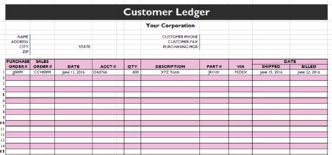 12+ Excel General Ledger Templates - Excel Templates