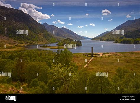 Glenfinnan Monument at the head of Loch Shiel Stock Photo - Alamy