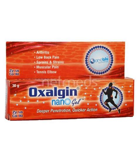 Zydus Cadila Oxalgin Nano Gel 30 gm Pack Of 2: Buy Zydus Cadila Oxalgin Nano Gel 30 gm Pack Of 2 ...