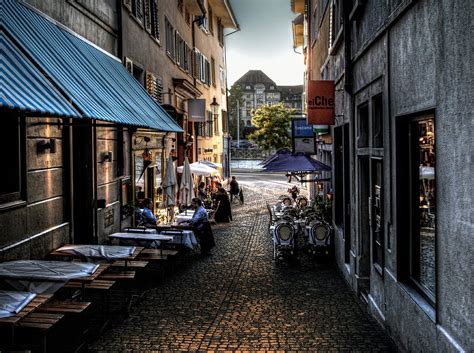 Zurich Old Town Cafe Photograph by Jim Hill