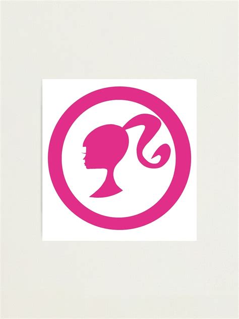 "Pink Barbie Logo" Photographic Print for Sale by Dcfunmeme | Redbubble