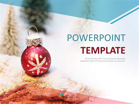 Free PPT Template - Christmas Ornaments