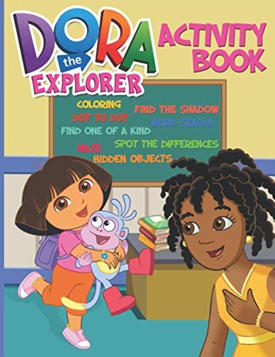 Dora The Explorer Activity Book: Premium Unofficial Find Shadow, Word Search, Coloring, Maze ...