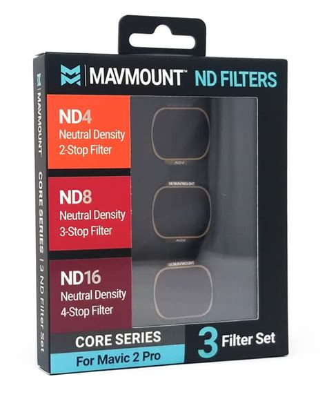 DJI Mavic 2 Pro Drone ND Filters | CORE ND4, ND8, ND16 - Mavmount brand ...