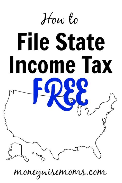 How to File State Income Tax Free | Income tax, Tax free, Ways to save money