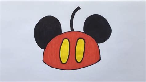 How to draw Mickey Ears ️ - YouTube