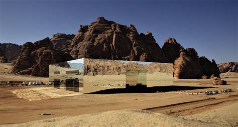 Covered in a Mirror Cladding that Reflects the AlUla Desert, the Maraya Concert Hall is a ...