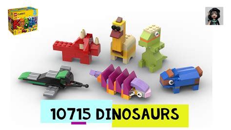 6 DINOSAURS 🦕 🦖 Lego classic 10715 ideas How to build easy - YouTube