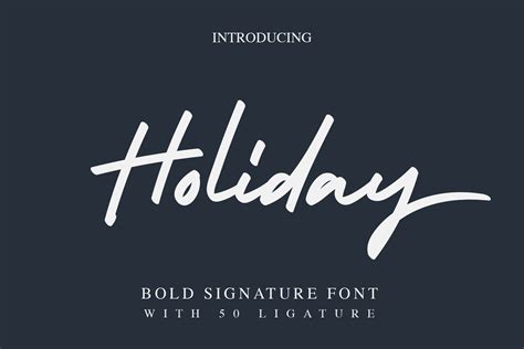 Holiday Bold Script Font - All Free Fonts