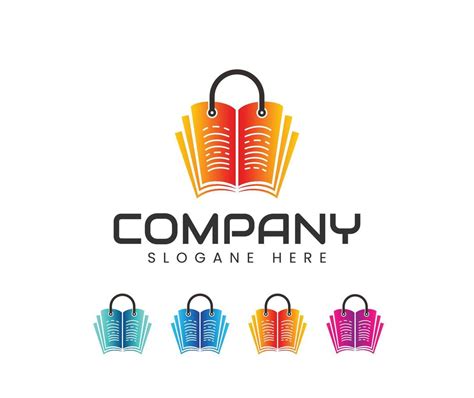 Book shop logo design 7118188 Vector Art at Vecteezy