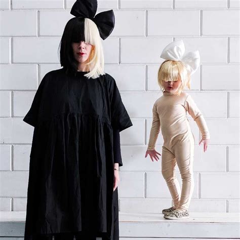 SIA costume for Halloween/ Purim, Matching cosplay idea for Mother and daughter, Family costume ...