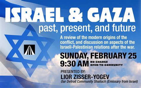 Israel/Gaza: Past, Present & Future | Temple Beth El - Reform Temple in Bloomfield Hills ...