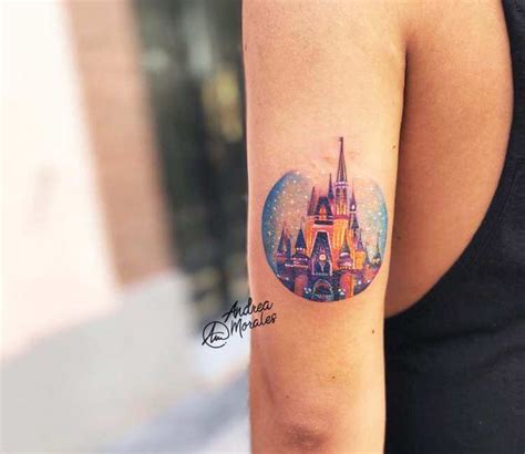 Disney Castle tattoo by Andrea Morales | Post 24055