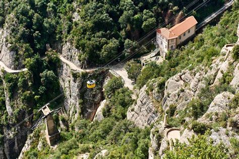 The Cable Car To the Montserrat Monastery Stock Image - Image of aeri, abbey: 168161923