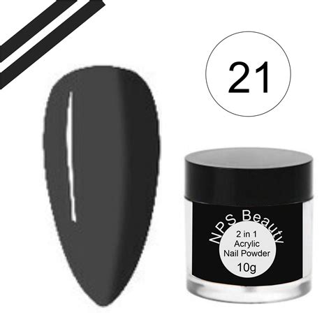 Acrylic Nail Powder 10g NO-21-Black – NPS Beauty Supplies