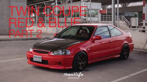 RED EK COUPE: HONDA CIVIC COUPE /PART2 - YouTube