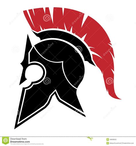 Gladiator Helmet Stock Vector - Image: 49608552 | Gladiator helmet ...