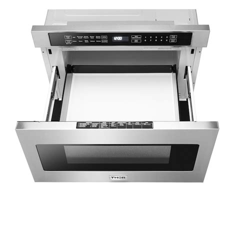 Thor Kitchen 24-in 1.2-cu ft 950-Watt Microwave Drawer (Stainless Steel) TMD2401 at Lowes.com