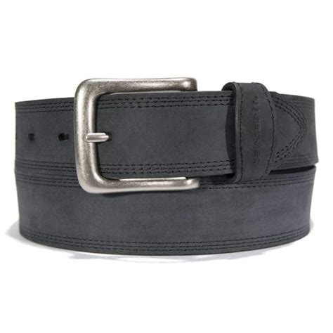 Leather Triple Stitch Belt | Black | Carhartt