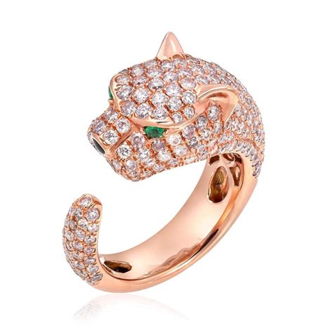 Panther Pink Diamond Ring 2.52 Carats at 1stDibs | pink panther ring, pink panther diamond ring