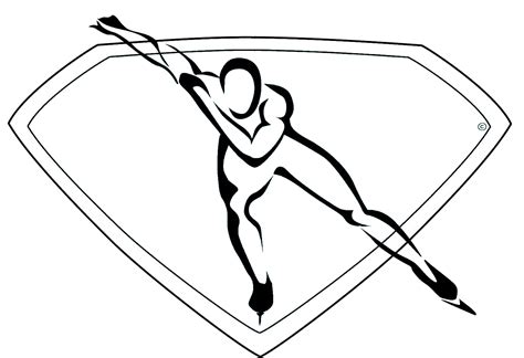 Speed Skating Coloring Pages Pdf Idea - Coloringfolder.com in 2022 | Sports coloring pages ...