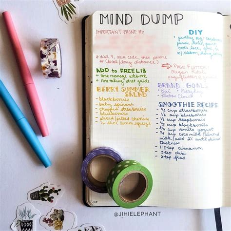 Brain Dump Layout Ideas for Bullet Journals | Brain dump bullet journal, Bullet journal, Brain dump