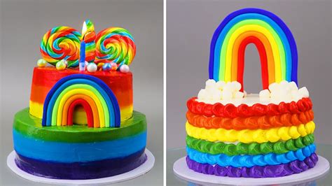 Rainbow Decorated Sheet Cake