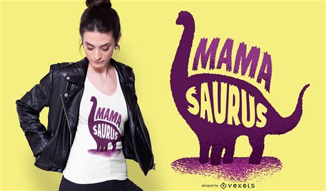 Mamasaurus T-shirt Design Vector Download
