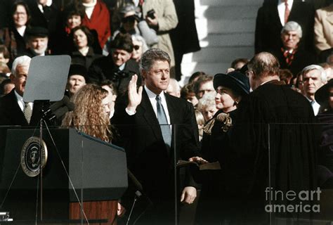 Clinton Inauguration, 1993 Photograph by Granger