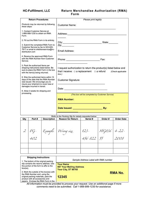 Rma Form Template: Complete with ease | airSlate SignNow