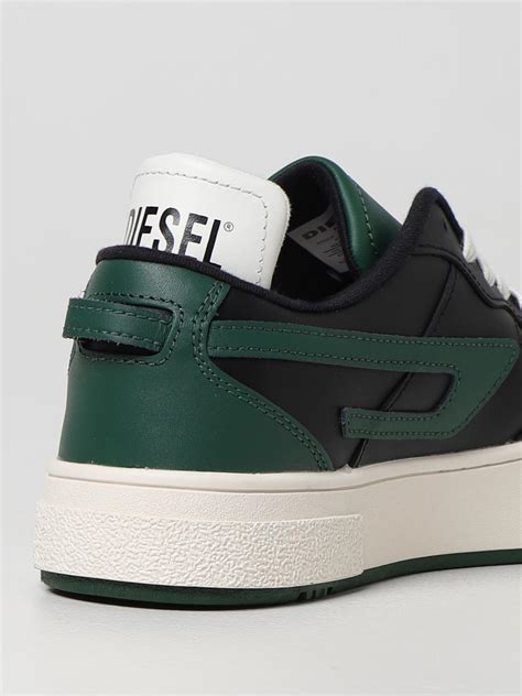 Diesel Outlet: S-Ukiyo sneakers in smooth leather - Black | Diesel ...