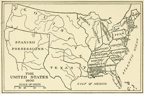 Us Map 1800 | Printable Map Of USA