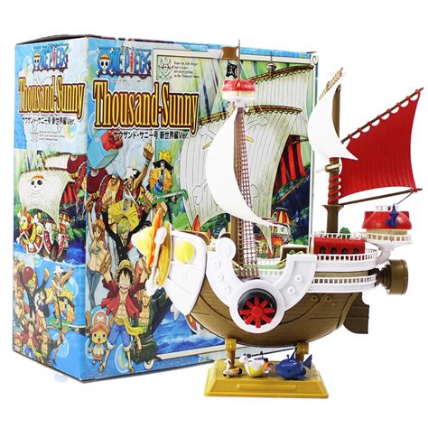 28cm One Piece Monkey Luffy Thousand Sunny & Meryl Boat Pirate Ship cool figure model toy for ...