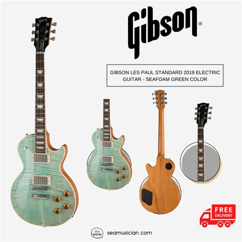 GIBSON LES PAUL STANDARD 2019 ELECTRIC GUITAR - SEAFOAM GREEN COLOR I ...