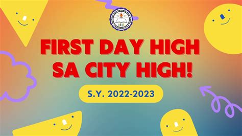First Day High @ City High! | First Day High @ City High! | By Santiago ...