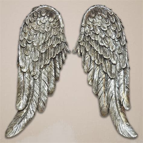 Silver Angel Wings Wall Plaque H46cm Home Decor Anniversary - Etsy