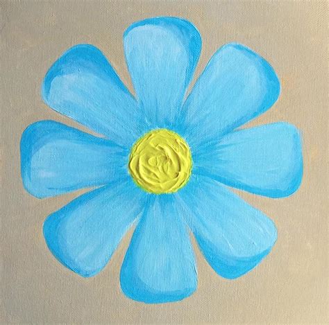 Blue Daisy Painting by Joanna Smith - Fine Art America