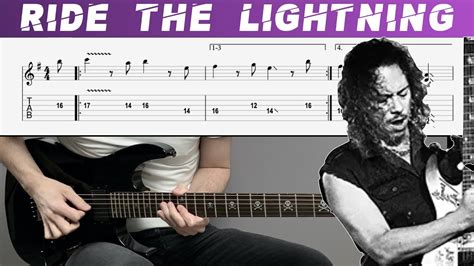 METALLICA - RIDE THE LIGHTNING (Guitar cover with TAB | Lesson) - YouTube