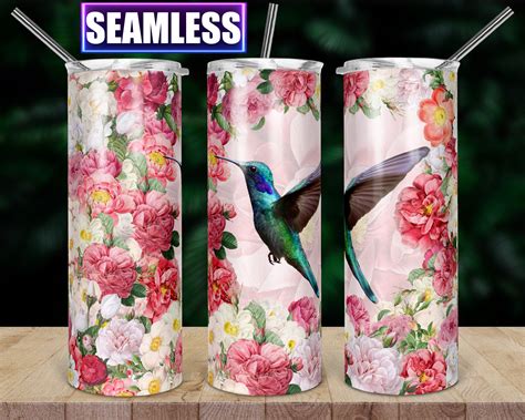 20 Oz Skinny Tumbler Sublimation Designs Hummingbird Tumbler - Etsy