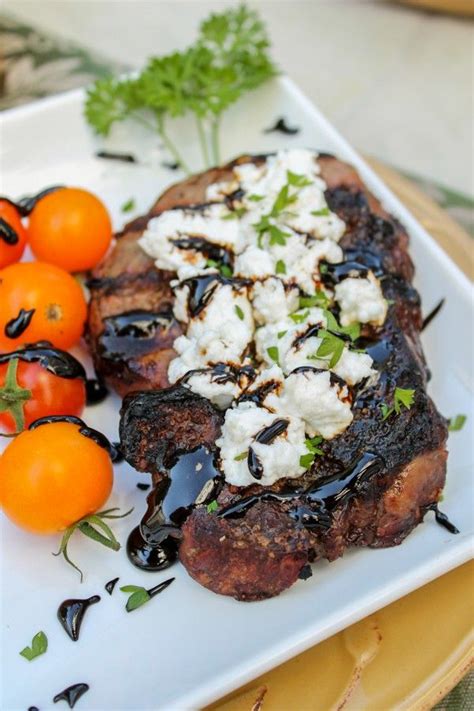 Goat Cheese Steak with Balsamic Glaze | Recipes, Food, Food charlatan