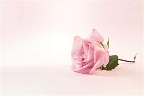 Premium AI Image | Beautiful pink rose as a symbol of love on pink ...