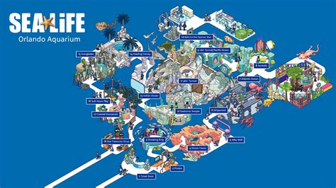 SEA LIFE Orlando Aquarium Map | SEA LIFE Orlando Aquarium